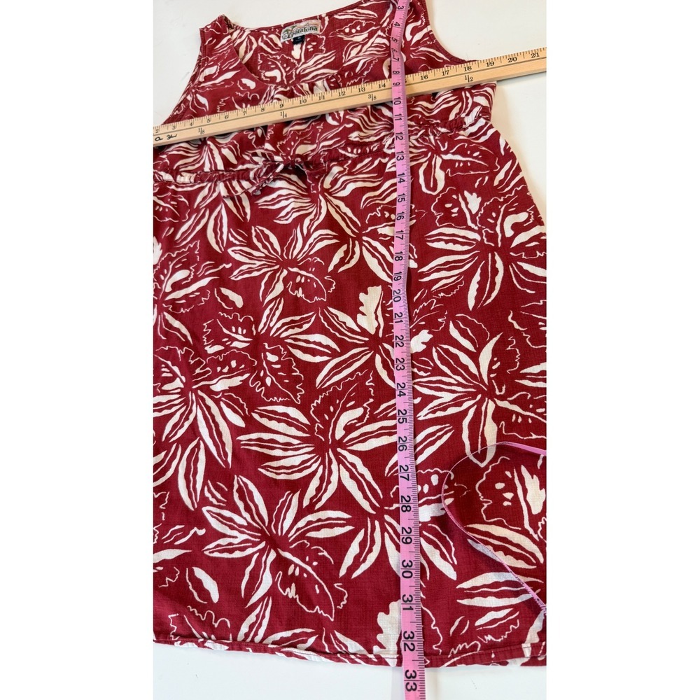 Patagonia Pataloha Dress 14 Floral Organic Cotton Tropical Coastal Pockets - Picture 6 of 11
